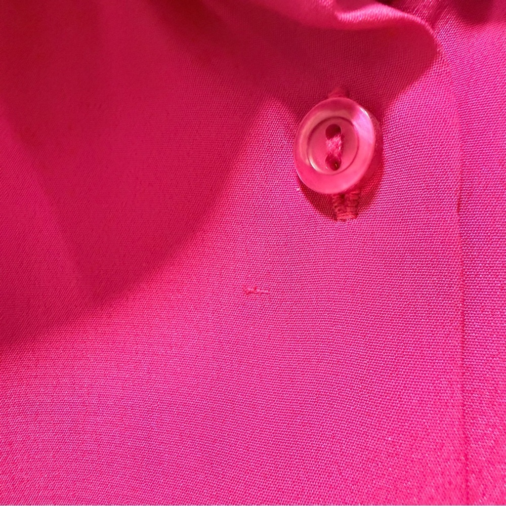 Vintage D’Allaird’s Fuchsia Pleated Blouse | Made in Canada | Size 14 | Medium - Picture 6 of 8
